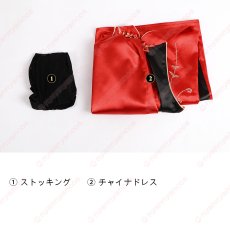 画像6: 高品質 実物撮影 エイダ・ウォン ADA Wong チャイナドレス Resident Evil バイオ4リメイク  バイオハザード RE:4 風  コスチューム コスプレ衣装 (6)