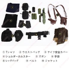 画像13: 高品質 実物撮影 Leon レオン・S・ケネディ バイオ4 リメイク バイオハザード RE:4  風  コスチューム コスプレ衣装 オーダーメイド (13)