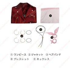 画像14: 高品質 実物撮影 エアリス ゲインズブール Aerith FF7 ファイナルファンタジーVII  リバース 風 コスチューム コスプレ衣装 (14)