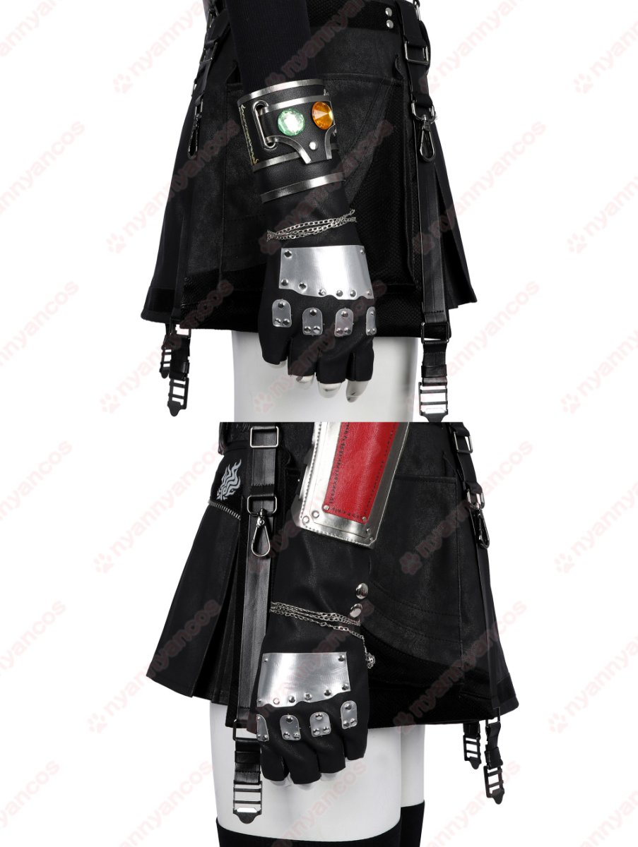 画像9: 高品質 実物撮影  ティファ ロックハート Tifa  FF7 ファイナルファンタジーVII  風  コスプレ衣装 コスチューム (9)