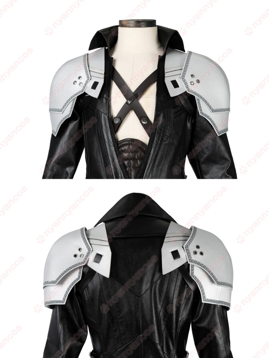 画像8: 高品質 実物撮影   FF7 ファイナルファンタジーVII セフィロス Sephiroth 風  コスプレ衣装 コスプレ靴　ブーツ  コスチューム オーダーメイド (8)