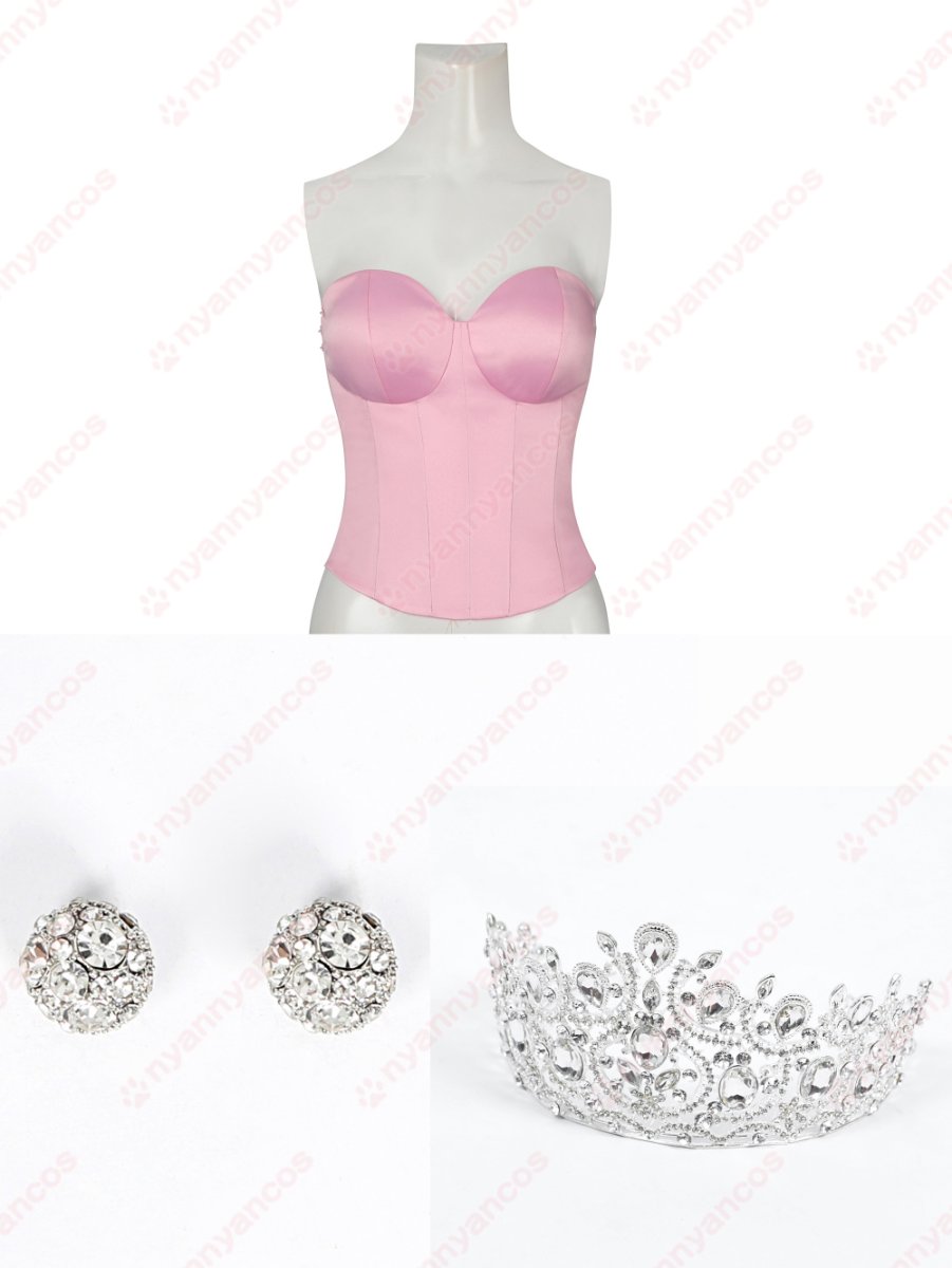 画像11: 高品質 実物撮影  グリンダ  Wicked ウィキッド ふたりの魔女 映画  風 コスプレ衣装 コスチューム オーダーメイド (11)