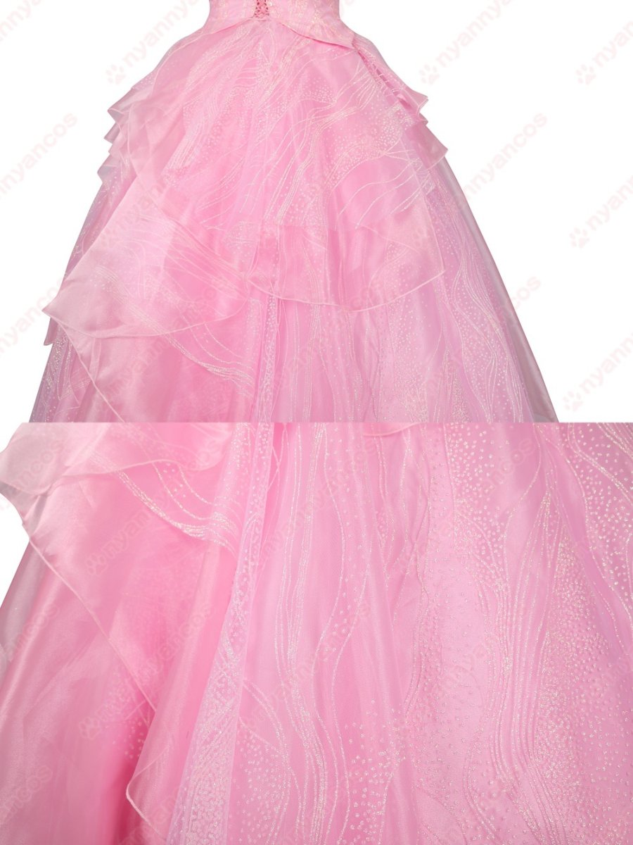 画像8: 高品質 実物撮影  グリンダ  Wicked ウィキッド ふたりの魔女 映画  風 コスプレ衣装 コスチューム オーダーメイド (8)