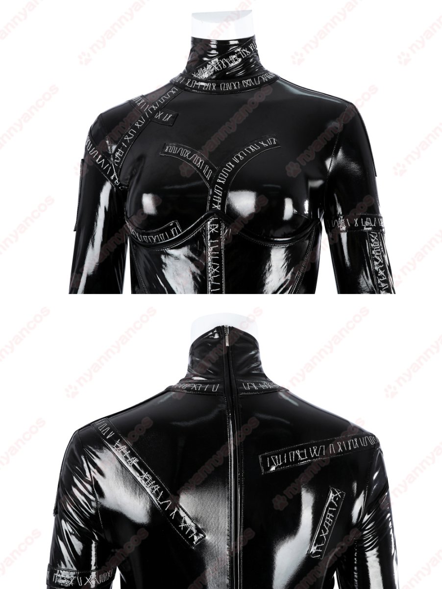 画像10: 高品質 実物撮影 Catwoman キャットウーマン セリーナ・カイル  バットマン リターンズ  風 コスプレ衣装 コスプレ靴  コスチューム (10)