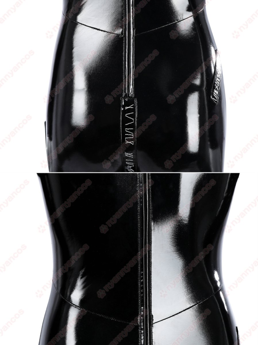 画像14: 高品質 実物撮影 Catwoman キャットウーマン セリーナ・カイル  バットマン リターンズ  風 コスプレ衣装 コスプレ靴  コスチューム (14)