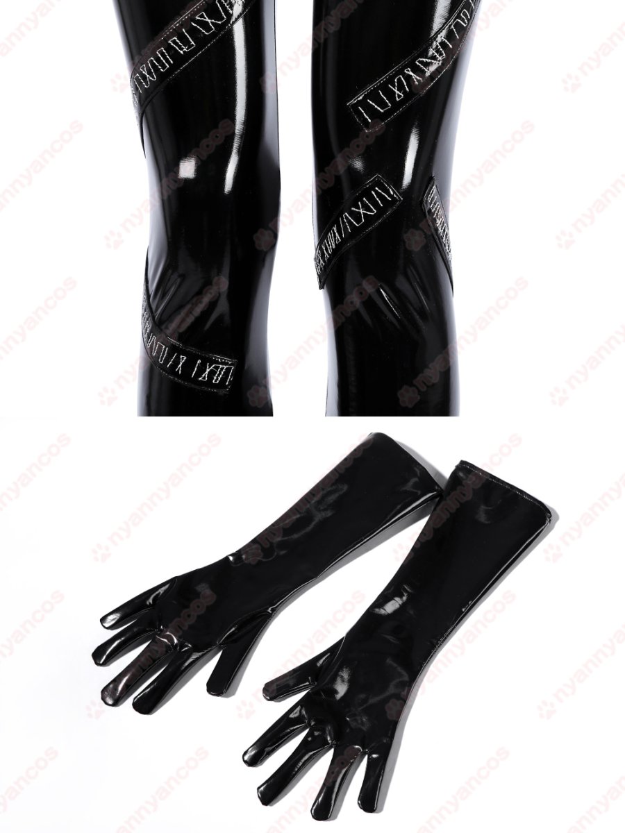 画像15: 高品質 実物撮影 Catwoman キャットウーマン セリーナ・カイル  バットマン リターンズ  風 コスプレ衣装 コスプレ靴  コスチューム (15)