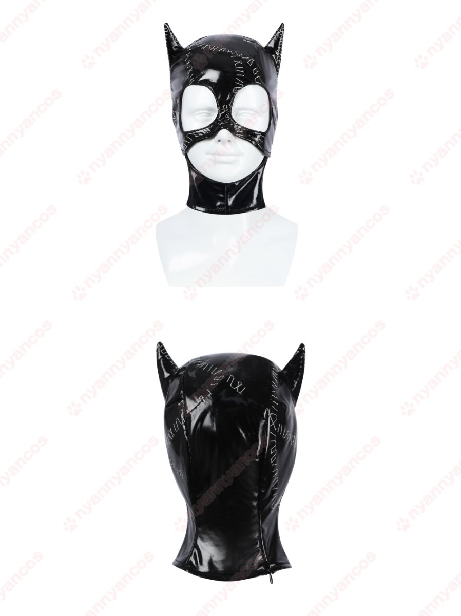 画像21: 高品質 実物撮影 Catwoman キャットウーマン セリーナ・カイル  バットマン リターンズ  風 コスプレ衣装 コスプレ靴  コスチューム (21)