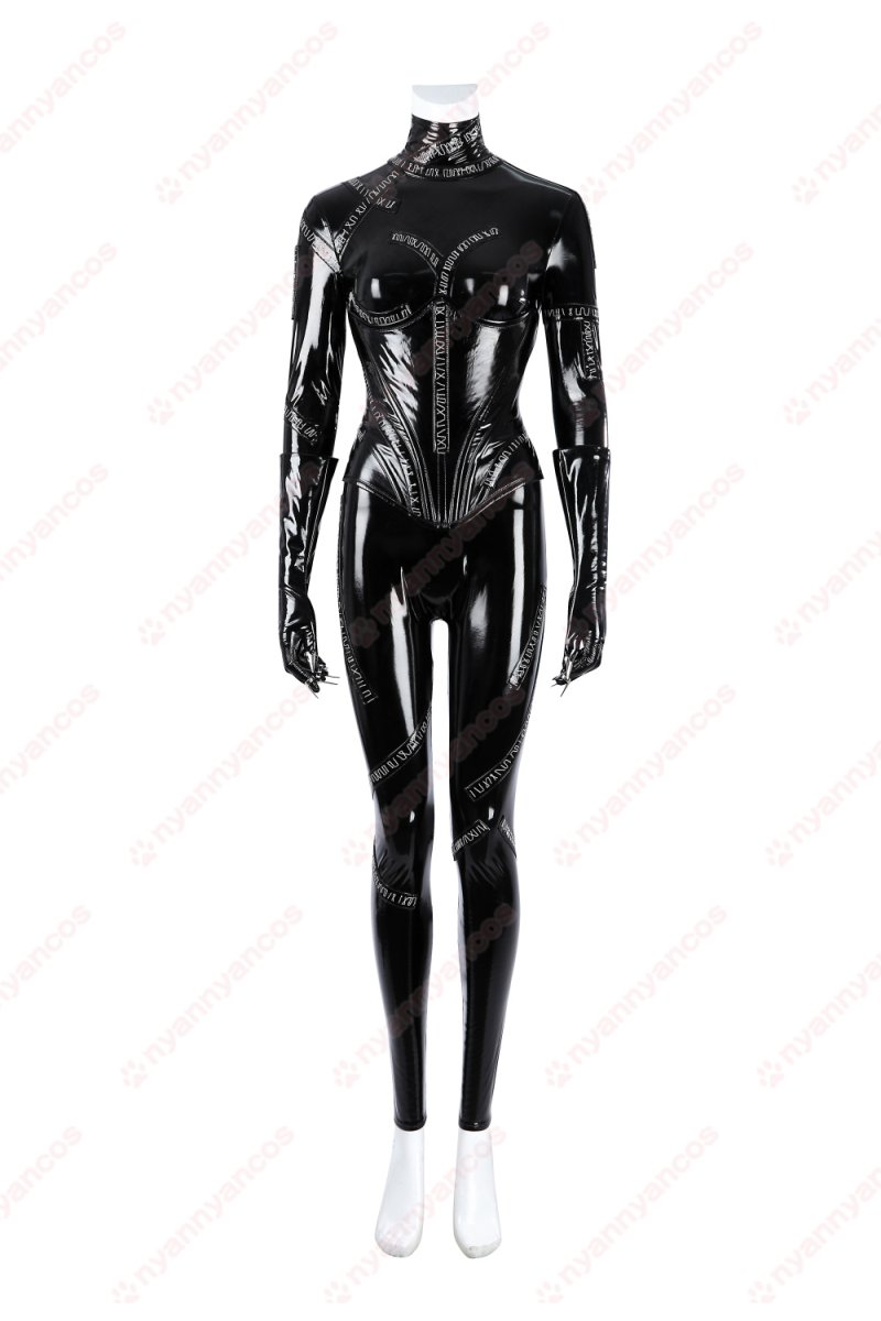 画像4: 高品質 実物撮影 Catwoman キャットウーマン セリーナ・カイル  バットマン リターンズ  風 コスプレ衣装 コスプレ靴  コスチューム (4)