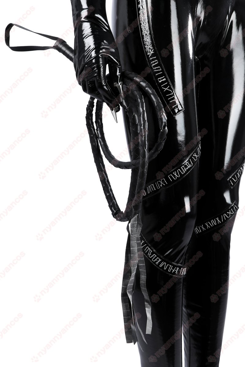 画像8: 高品質 実物撮影 Catwoman キャットウーマン セリーナ・カイル  バットマン リターンズ  風 コスプレ衣装 コスプレ靴  コスチューム (8)