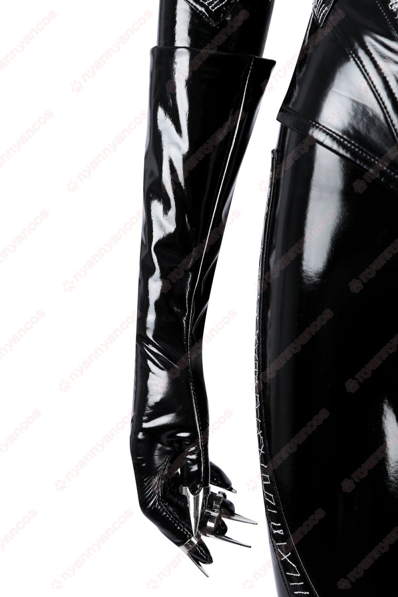 画像9: 高品質 実物撮影 Catwoman キャットウーマン セリーナ・カイル  バットマン リターンズ  風 コスプレ衣装 コスプレ靴  コスチューム (9)