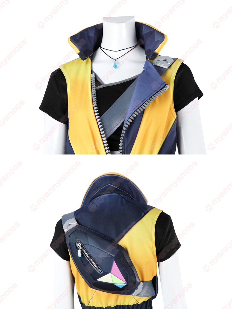 画像8: 高品質 実物撮影 ウェイレイ Waylay VALORANT ヴァロラント 風 コスチューム コスプレ衣装 (8)