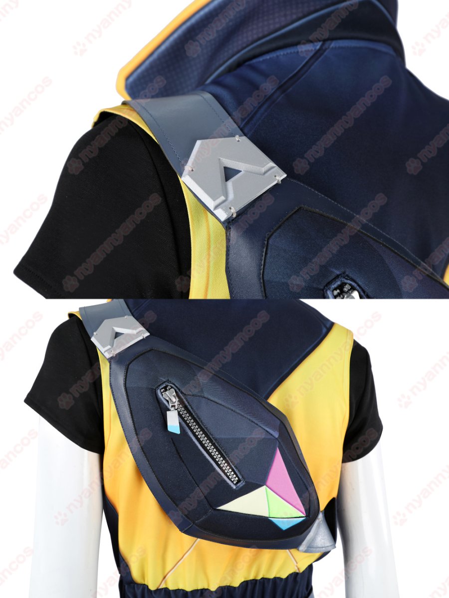 画像9: 高品質 実物撮影 ウェイレイ Waylay VALORANT ヴァロラント 風 コスチューム コスプレ衣装 (9)