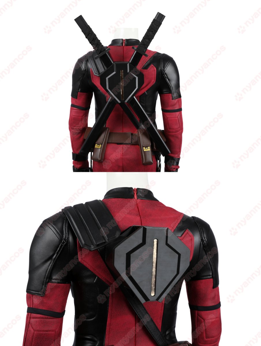 画像11: 【武器無し】高品質 実物撮影  子供Ver デッドプール Deadpool 3 ウェイド ウィルソン  デッドプール＆ウルヴァリン 風 コスチューム コスプレ衣装 (11)