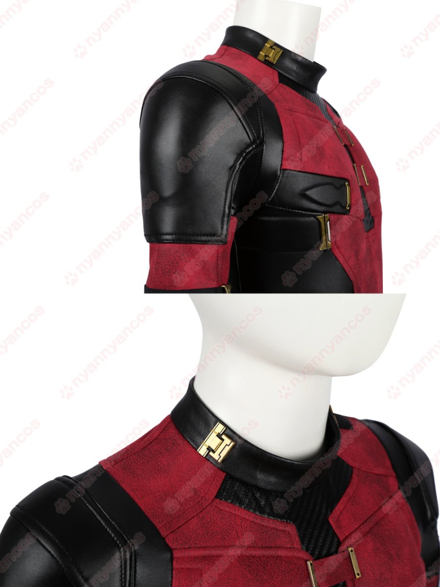 画像16: 【武器無し】高品質 実物撮影  子供Ver デッドプール Deadpool 3 ウェイド ウィルソン  デッドプール＆ウルヴァリン 風 コスチューム コスプレ衣装 (16)