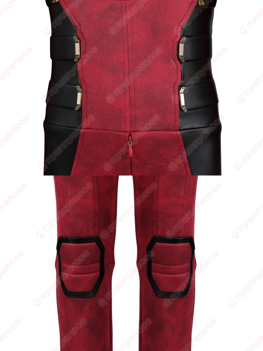 画像18: 【武器無し】高品質 実物撮影  子供Ver デッドプール Deadpool 3 ウェイド ウィルソン  デッドプール＆ウルヴァリン 風 コスチューム コスプレ衣装 (18)