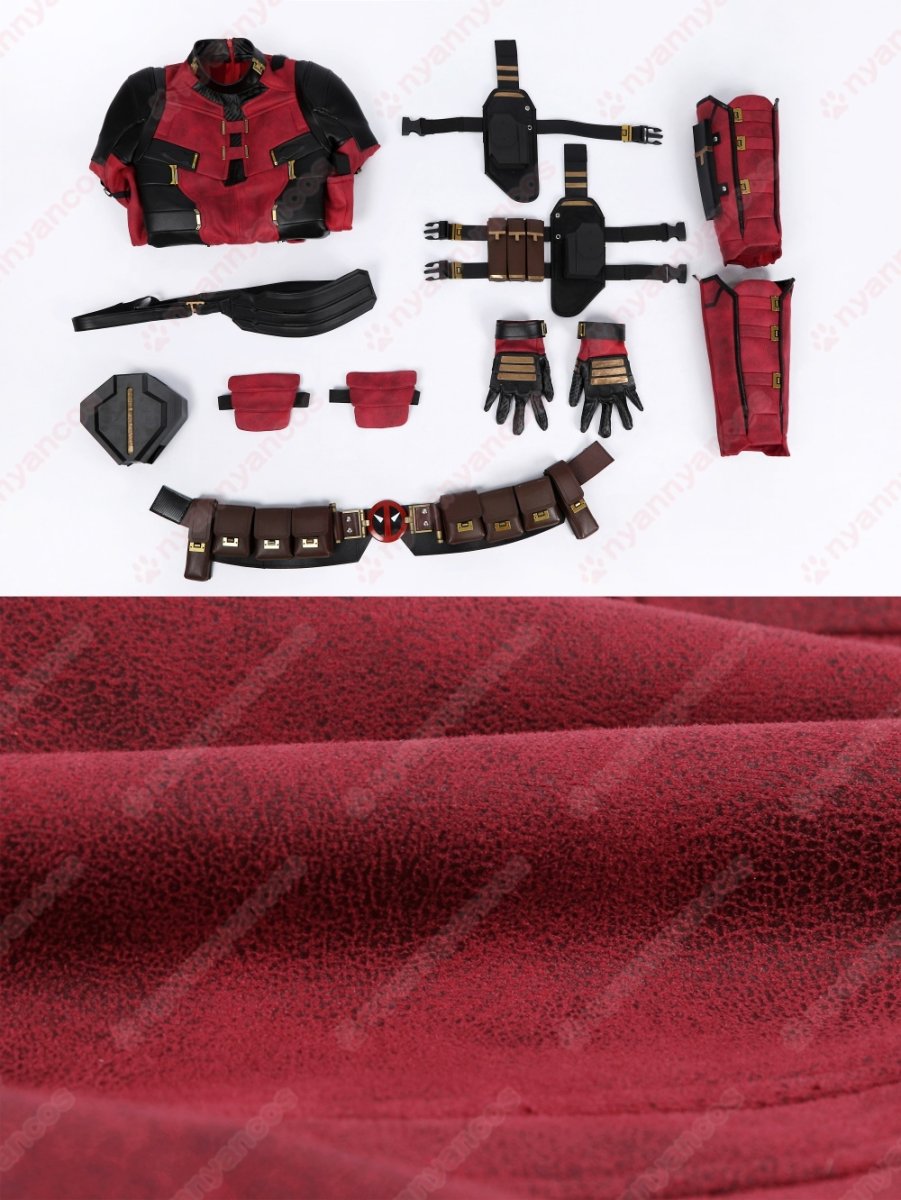 画像24: 【武器無し】高品質 実物撮影  子供Ver デッドプール Deadpool 3 ウェイド ウィルソン  デッドプール＆ウルヴァリン 風 コスチューム コスプレ衣装 (24)