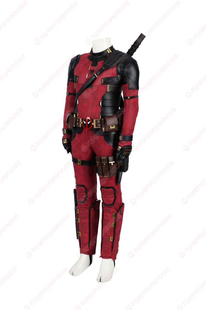 画像4: 【武器無し】高品質 実物撮影  子供Ver デッドプール Deadpool 3 ウェイド ウィルソン  デッドプール＆ウルヴァリン 風 コスチューム コスプレ衣装 (4)
