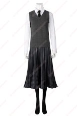 画像10: 高品質 実物撮影 ウェンズデー Wednesday  ネヴァーモア学園制服  アダムス・ファミリー ドラマ 風 コスチューム コスプレ衣装 (10)