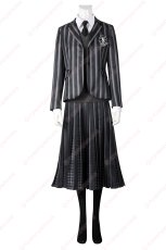 画像6: 高品質 実物撮影 ウェンズデー Wednesday  ネヴァーモア学園制服  アダムス・ファミリー ドラマ 風 コスチューム コスプレ衣装 (6)