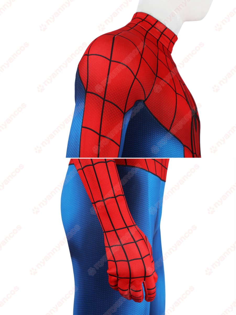 画像13: 高品質 実物撮影 ピーター・パーカー スパイダーマン：ブランド・ニュー・デイ  Spider-Man  全身タイツ 風 コスプレ靴 コスプレ衣装  コスチューム (13)