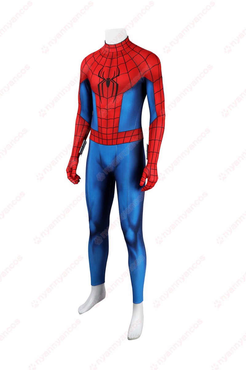 画像4: 高品質 実物撮影 ピーター・パーカー スパイダーマン：ブランド・ニュー・デイ  Spider-Man  全身タイツ 風 コスプレ靴 コスプレ衣装  コスチューム (4)