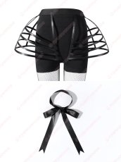 画像12: 高品質 実物撮影 ウェンズデー Wednesday アダムス・ファミリー ドラマ 風 コスチューム コスプレ衣装 (12)