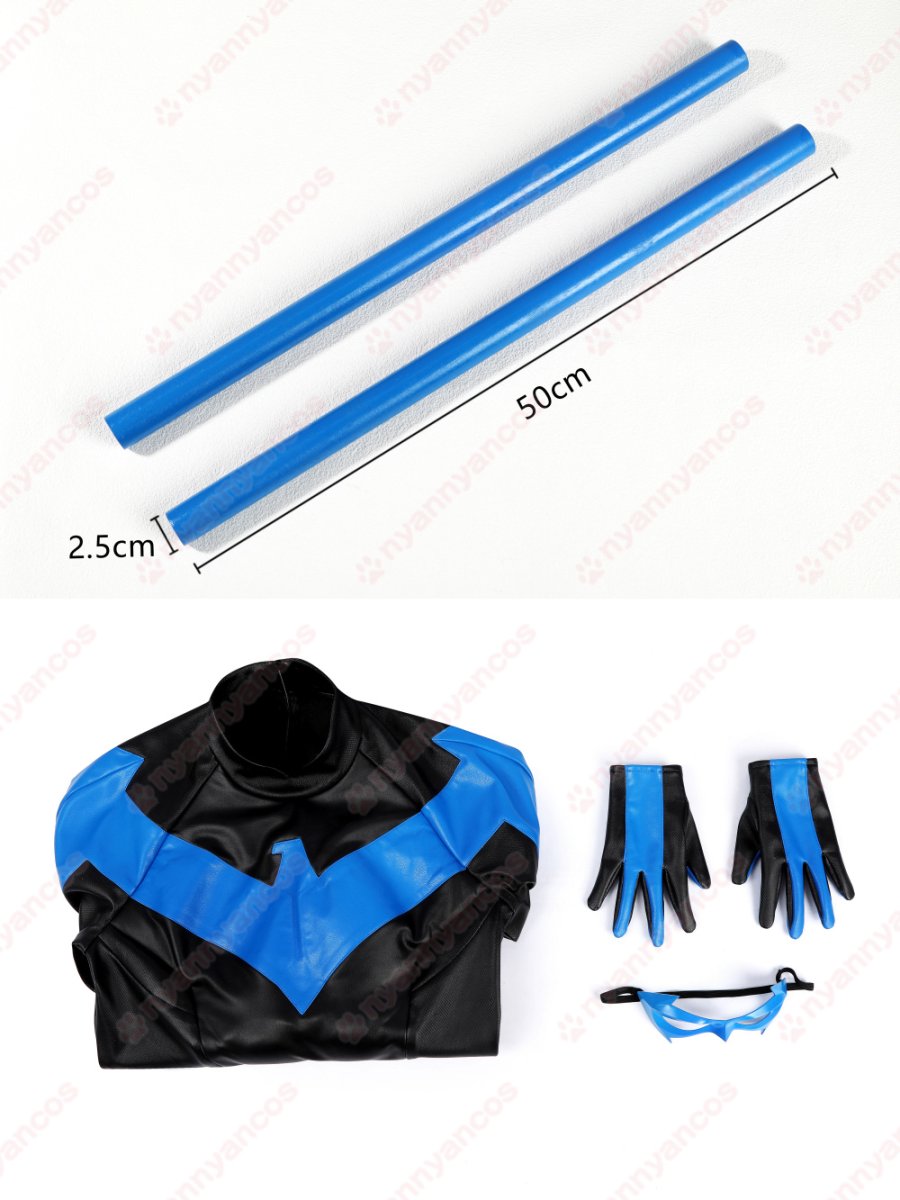 画像26: 高品質 実物撮影   ナイトウィング Nightwing Titans タイタンズ  風    コスチューム　コスプレ衣装 (26)