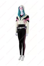 画像2: 高品質 実物撮影 グウェン スパイダーマン フレンドリー・ネイバーフッド Spider-Man  風 コスプレ衣装  コスチューム (2)