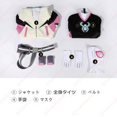 画像21: 高品質 実物撮影 グウェン スパイダーマン フレンドリー・ネイバーフッド Spider-Man  風 コスプレ衣装  コスチューム (21)