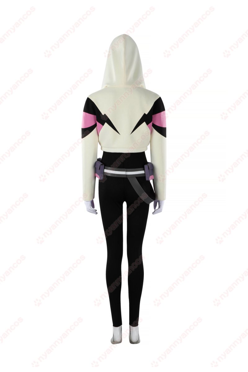 画像4: 高品質 実物撮影 グウェン スパイダーマン フレンドリー・ネイバーフッド Spider-Man  風 コスプレ衣装  コスチューム (4)