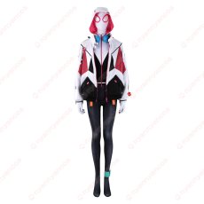 画像1: 高品質 実物撮影 グウェン Gwen  オールニュー・スパイダー・グウェン ゴーストスパイダー Spider-Man スパイダーマン  風 コスプレ衣装  コスチューム (1)