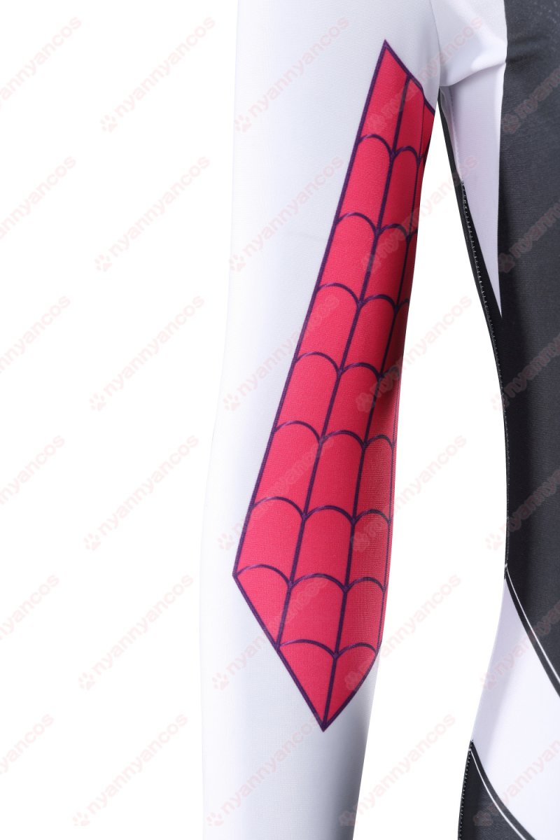 画像20: 高品質 実物撮影 グウェン Gwen  オールニュー・スパイダー・グウェン ゴーストスパイダー Spider-Man スパイダーマン  風 コスプレ衣装  コスチューム (20)