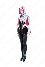 画像3: 高品質 実物撮影 グウェン Gwen  オールニュー・スパイダー・グウェン ゴーストスパイダー Spider-Man スパイダーマン  風 コスプレ衣装  コスチューム (3)