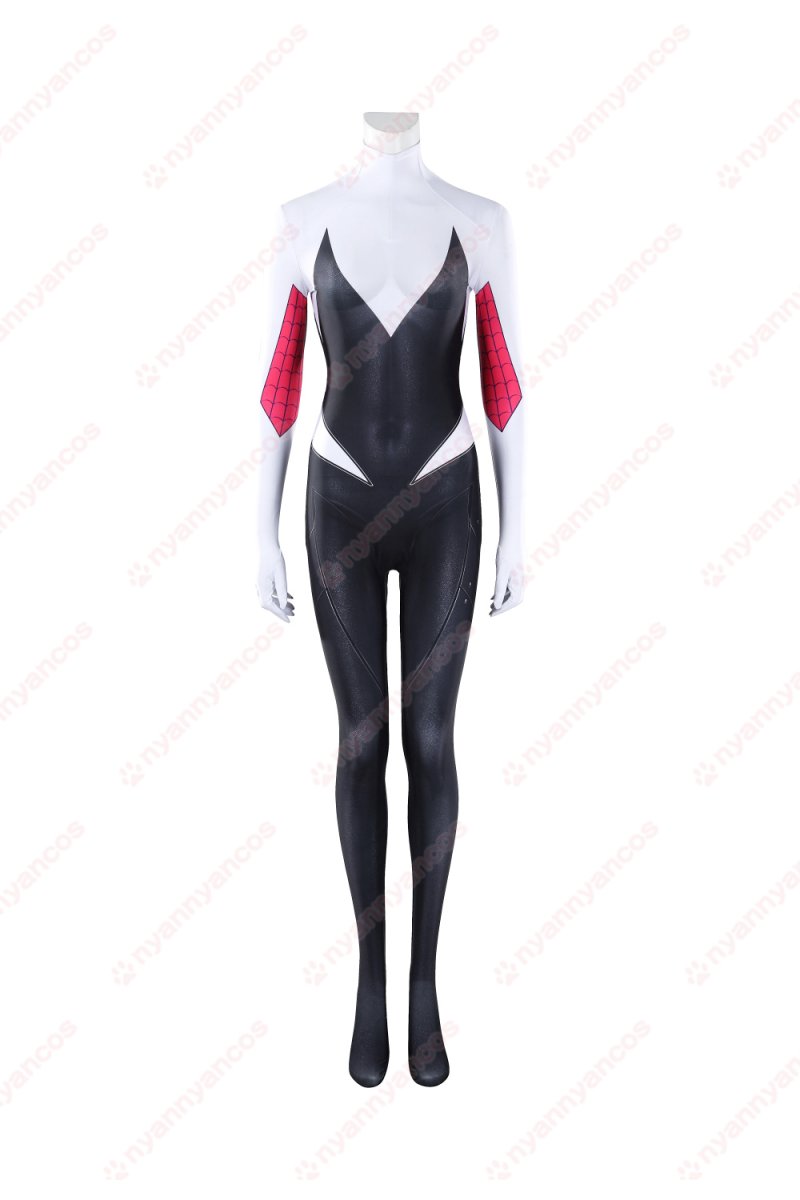 画像9: 高品質 実物撮影 グウェン Gwen  オールニュー・スパイダー・グウェン ゴーストスパイダー Spider-Man スパイダーマン  風 コスプレ衣装  コスチューム (9)