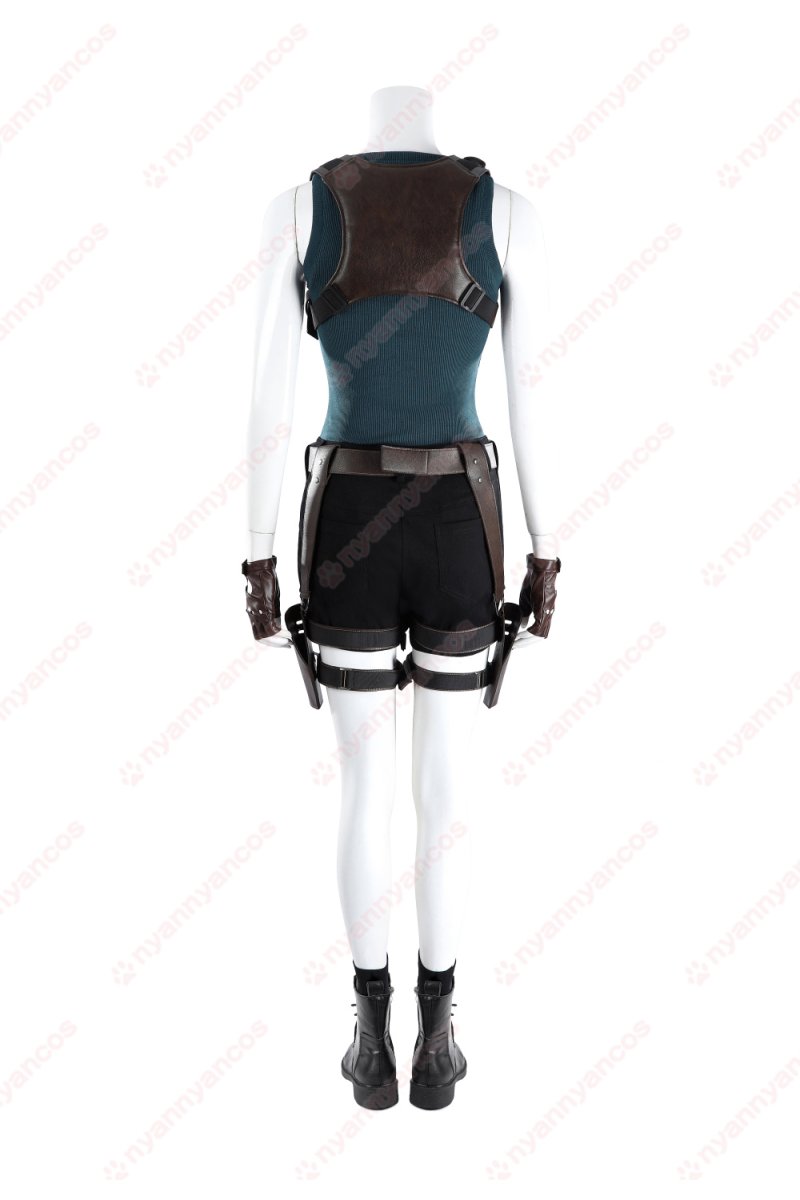 画像4: 高品質 実物撮影 ララ・クロフト Lara  トゥームレイダー Tomb Raider 実写版  風 コスプレ衣装 コスチューム オーダーメイド (4)
