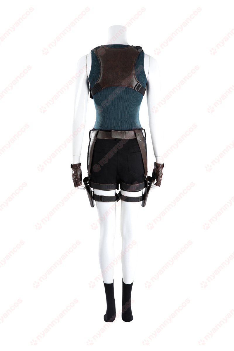 画像6: 高品質 実物撮影 ララ・クロフト Lara  トゥームレイダー Tomb Raider 実写版  風 コスプレ衣装 コスチューム オーダーメイド (6)