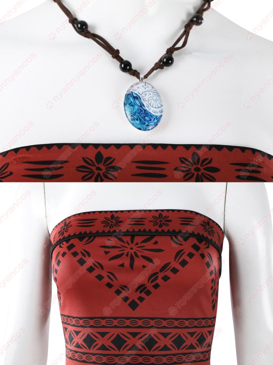 画像7: 高品質 実物撮影 モアナ Moana モアナと伝説の海 2026実写映画  風 コスプレ衣装 コスチューム (7)