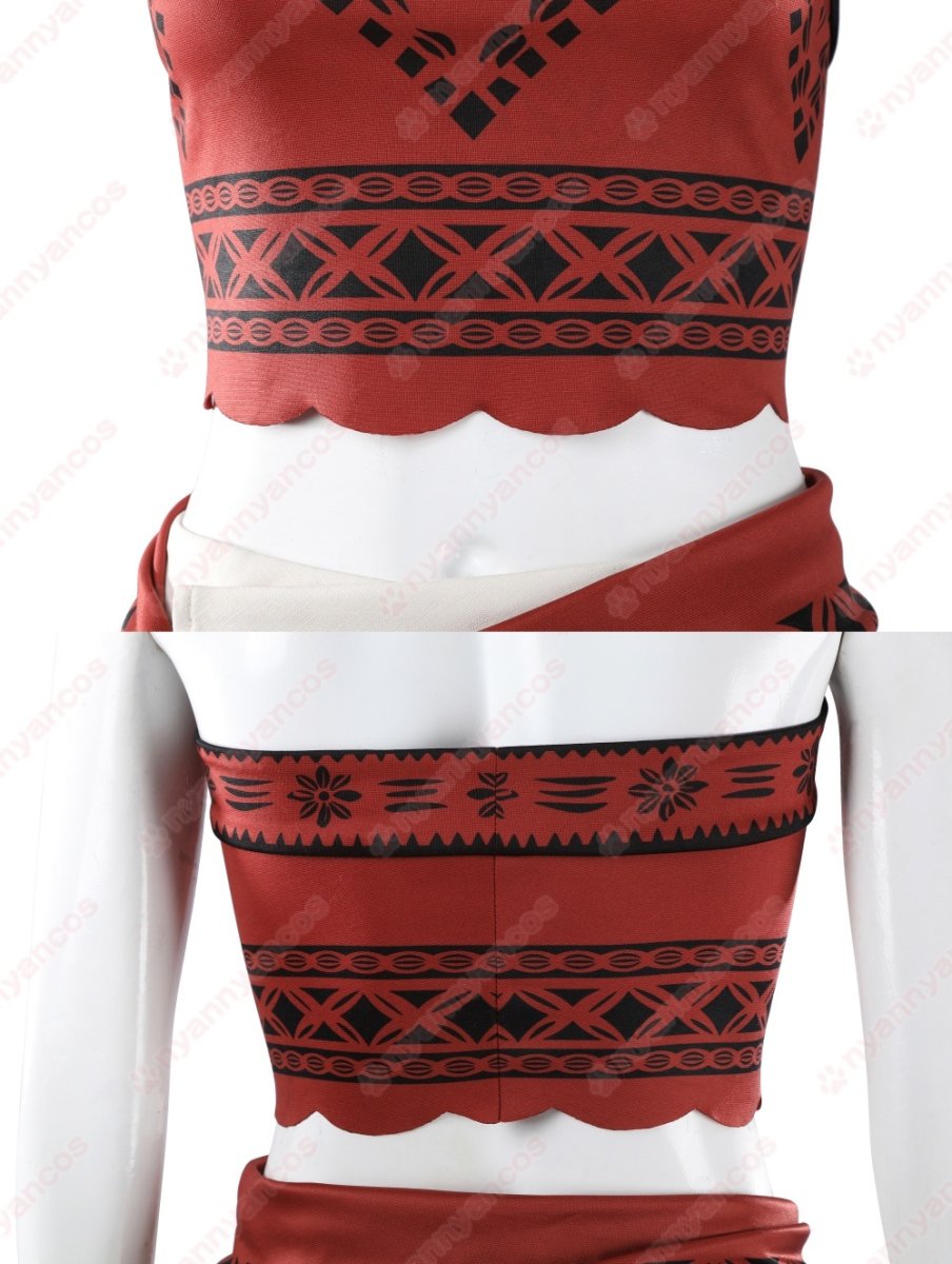 画像8: 高品質 実物撮影 モアナ Moana モアナと伝説の海 2026実写映画  風 コスプレ衣装 コスチューム (8)