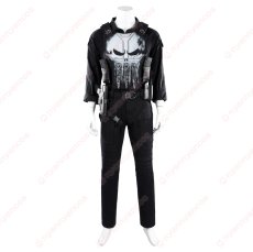 画像1: 【武器無し】高品質 実物撮影  パニッシャー Punisher  スパイダーマン：ブランド・ニュー・デイ  Spider-Man  風 コスプレ衣装  コスチューム オーダーメイド (1)