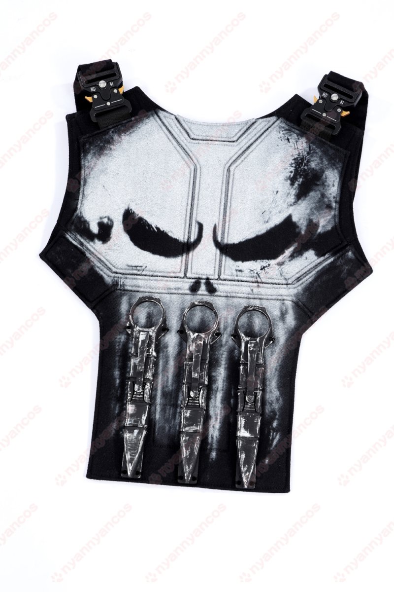 画像14: 【武器無し】高品質 実物撮影  パニッシャー Punisher  スパイダーマン：ブランド・ニュー・デイ  Spider-Man  風 コスプレ衣装  コスチューム オーダーメイド (14)