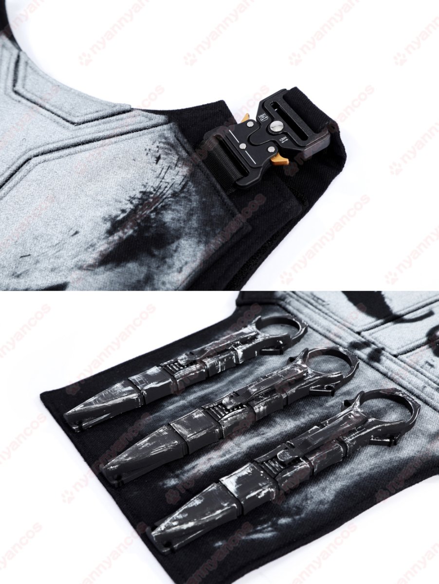 画像15: 【武器無し】高品質 実物撮影  パニッシャー Punisher  スパイダーマン：ブランド・ニュー・デイ  Spider-Man  風 コスプレ衣装  コスチューム オーダーメイド (15)