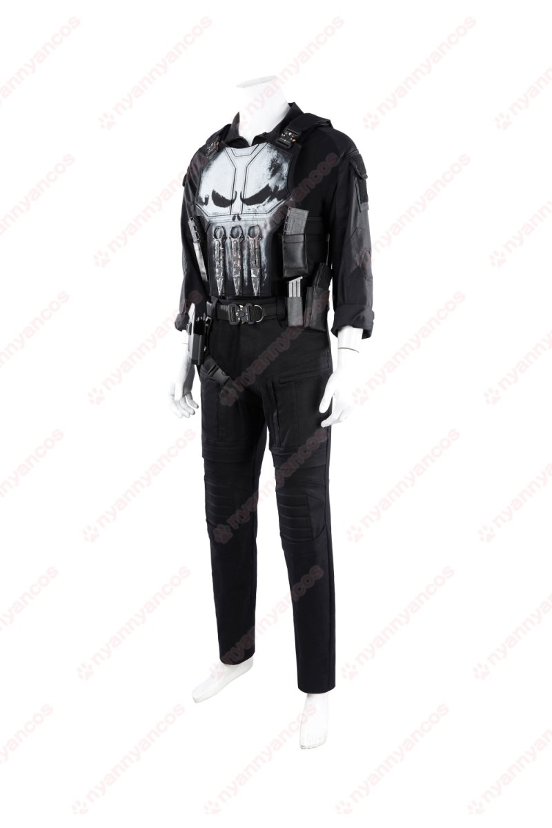 画像2: 【武器無し】高品質 実物撮影  パニッシャー Punisher  スパイダーマン：ブランド・ニュー・デイ  Spider-Man  風 コスプレ衣装  コスチューム オーダーメイド (2)