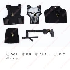 画像22: 【武器無し】高品質 実物撮影  パニッシャー Punisher  スパイダーマン：ブランド・ニュー・デイ  Spider-Man  風 コスプレ衣装  コスチューム オーダーメイド (22)