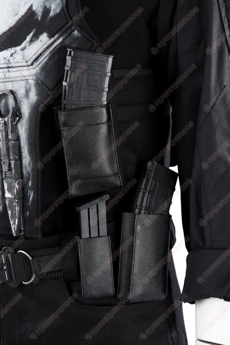 画像9: 【武器無し】高品質 実物撮影  パニッシャー Punisher  スパイダーマン：ブランド・ニュー・デイ  Spider-Man  風 コスプレ衣装  コスチューム オーダーメイド (9)