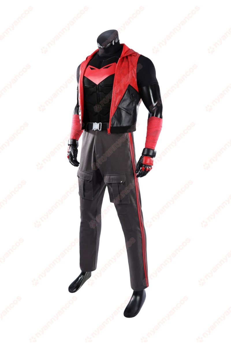 画像2: 高品質 実物撮影   レッドフード Red Hood  ジェイソン・トッド ロビン バットマン   風    コスチューム　コスプレ衣装  オーダーメイド (2)