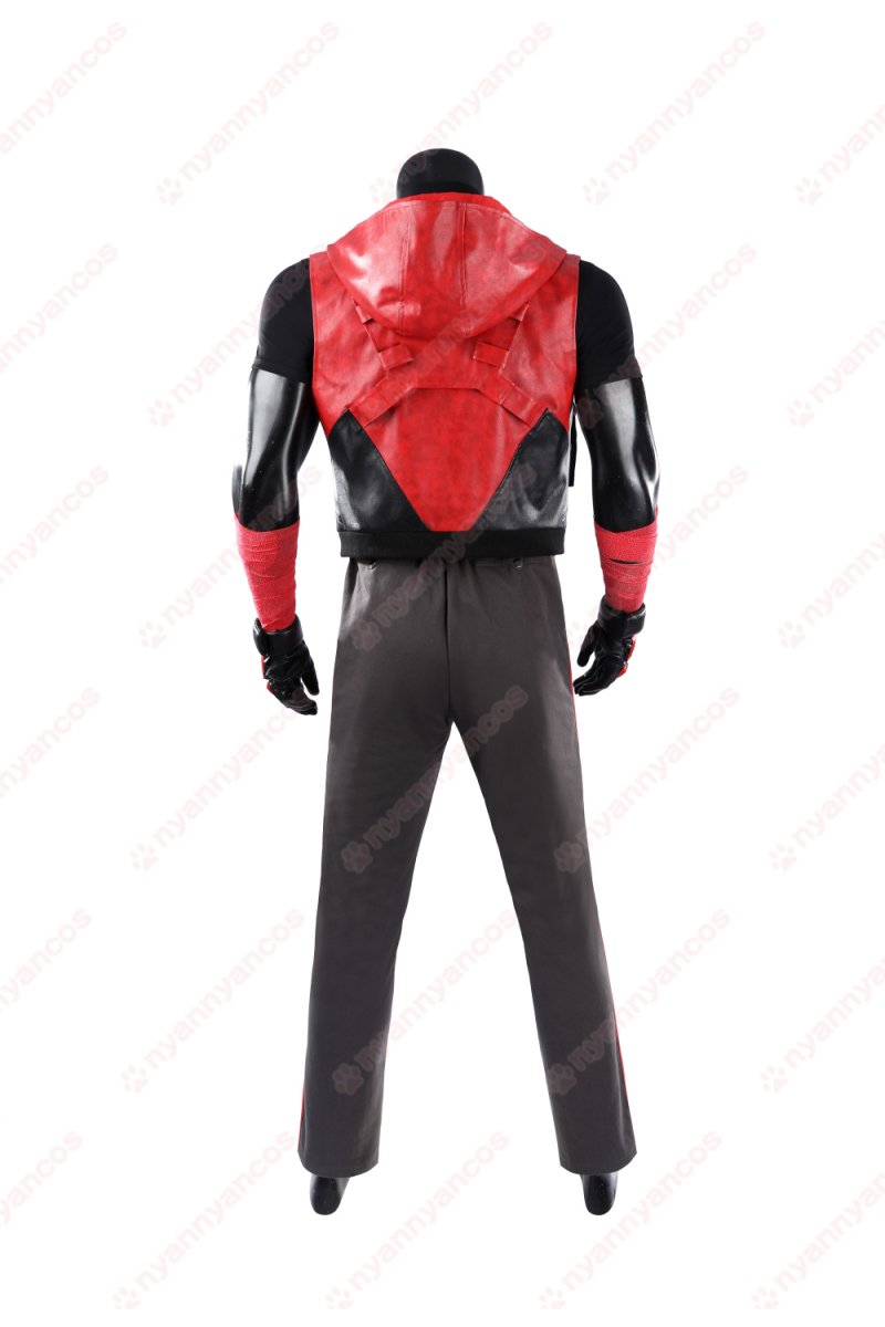 画像4: 高品質 実物撮影   レッドフード Red Hood  ジェイソン・トッド ロビン バットマン   風    コスチューム　コスプレ衣装  オーダーメイド (4)