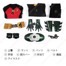 画像26: 高品質 実物撮影   レッドロビン  3代目ロビン ティム・ドレイク  風    コスチューム　コスプレ衣装  オーダーメイド (26)