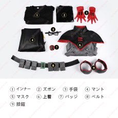 画像21: 高品質 実物撮影   ダミアン・ウェイン 5代目ロビン ロビン バットマン   風    コスチューム　コスプレ衣装  オーダーメイド (21)