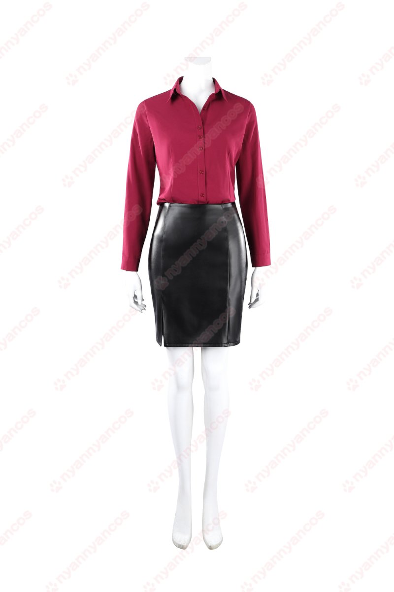 画像7: 高品質 実物撮影  エイダ・ウォン ADA Wong バイオハザード ダムネーション  風  コスチューム コスプレ衣装 (7)