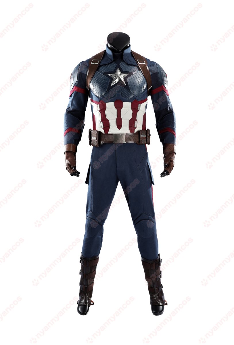 画像3: 高品質 実物撮影  キャプテン・アメリカ スティーブ・ロジャース　アベンジャーズ4 エンドゲーム 風　コスプレ衣装 コスチューム オーダーメイド  (3)